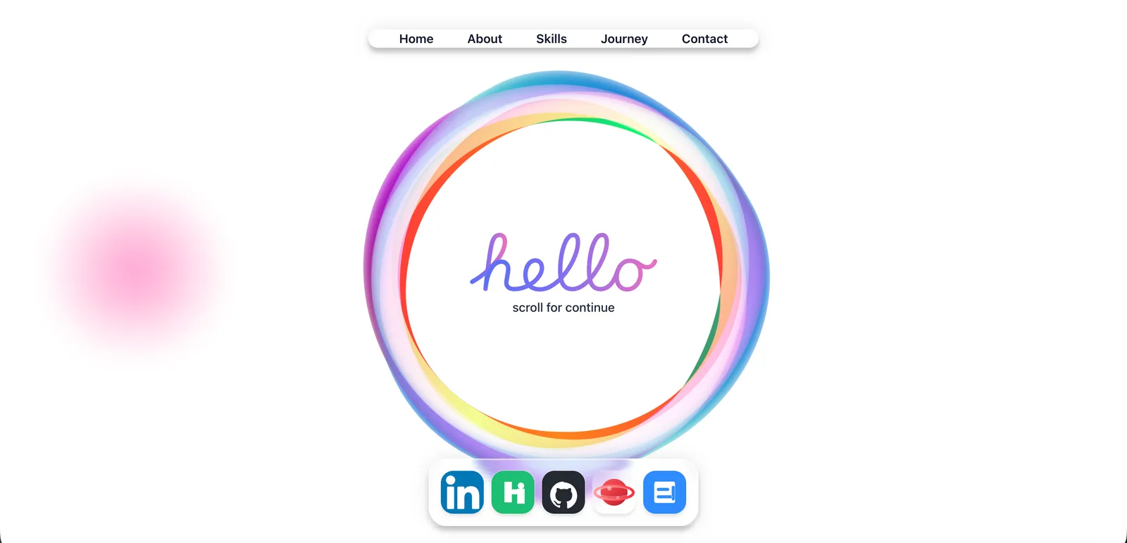 Aperçu du site Portfolio — Portfolio personnel
